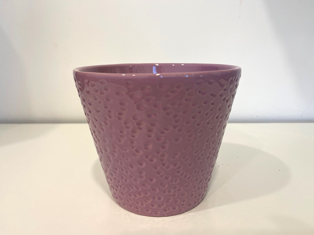 VASO PER PIANTE DOTS D15CM. LILLA