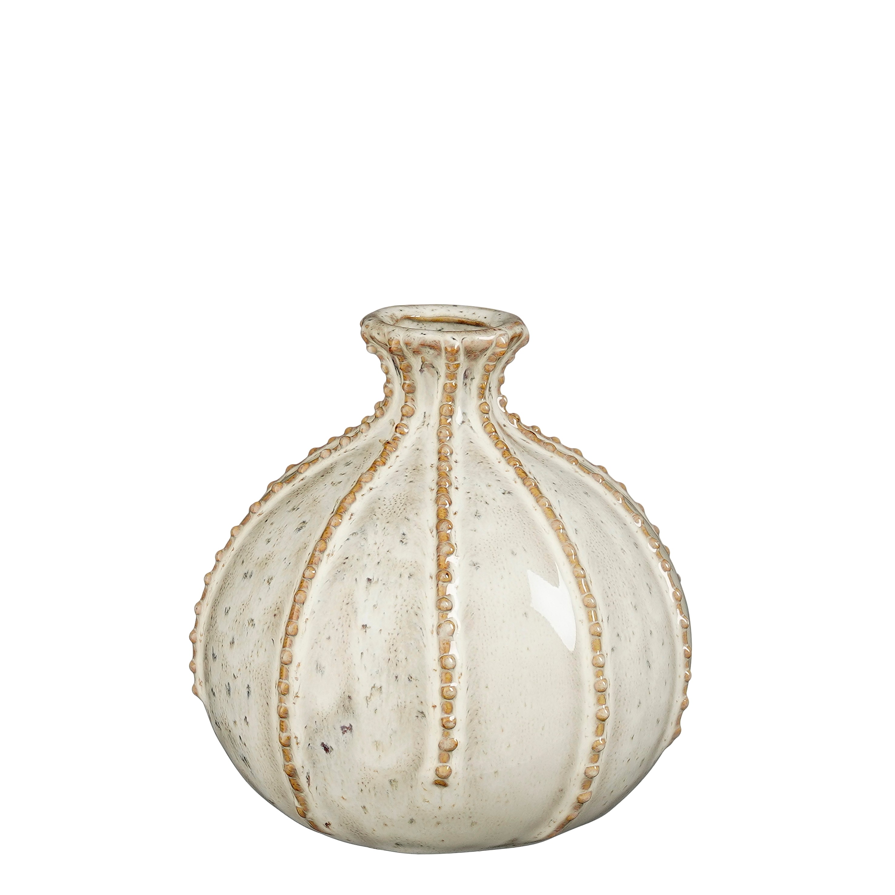 VASO STEPHANIE D15 H15CM. CREMA