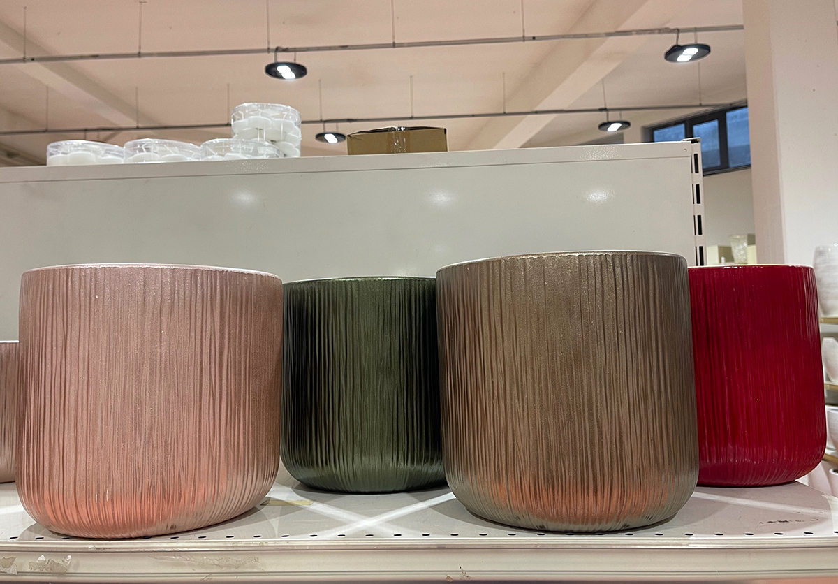 VASO CER. D24,5 H24CM. 4PZ. COL.ASS.