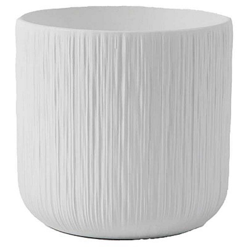 VASO CERAM. CAMILLA D24,5 H24CM. 4PZ. BIANCO