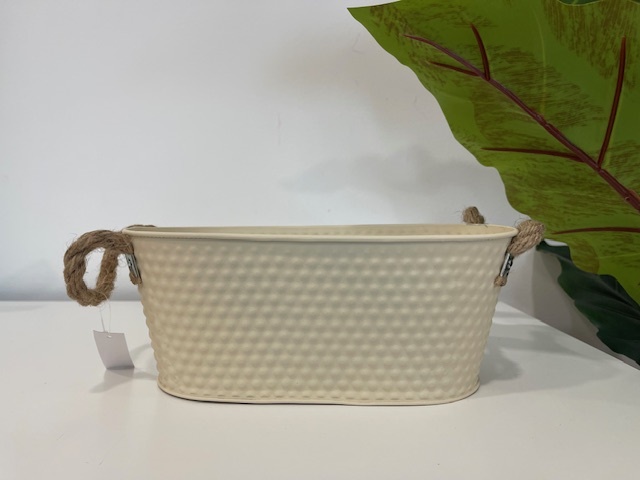 VASCHETTA LATTA 27X14 H10CM. CREMA