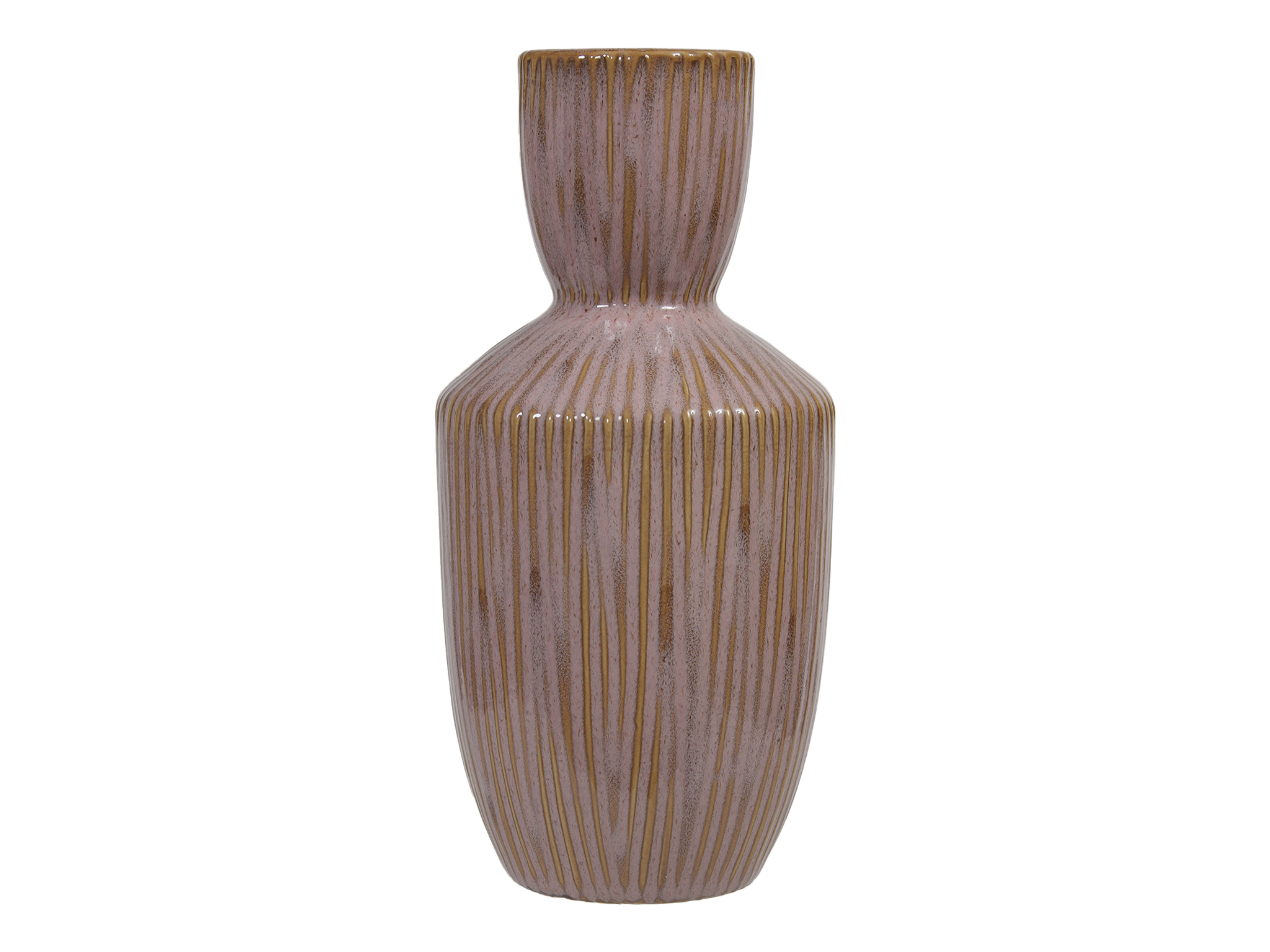 VASO ALTO D12 H25,5CM. ROSA ANT.