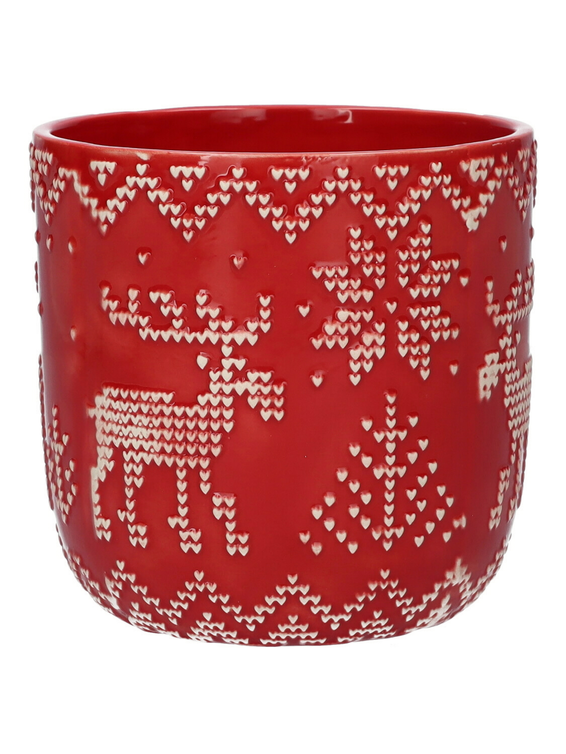 VASO MERRY XMAS D10,4 H10,3 2PZ. RED