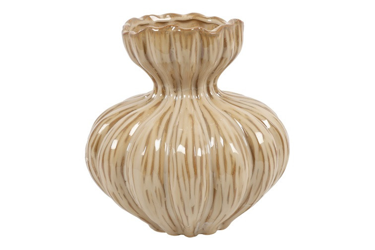 VASO MARAN D20 H22CM. BEIGE