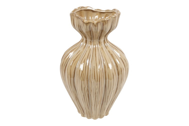 VASO MARAN D18 H31CM. BEIGE