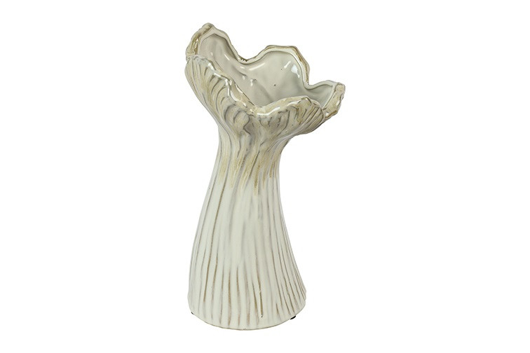 VASO RHODE' D14 H25CM. CREMA
