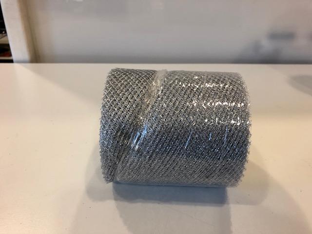 ROT.TULLE H.10CM. 25MT. ARGENTO