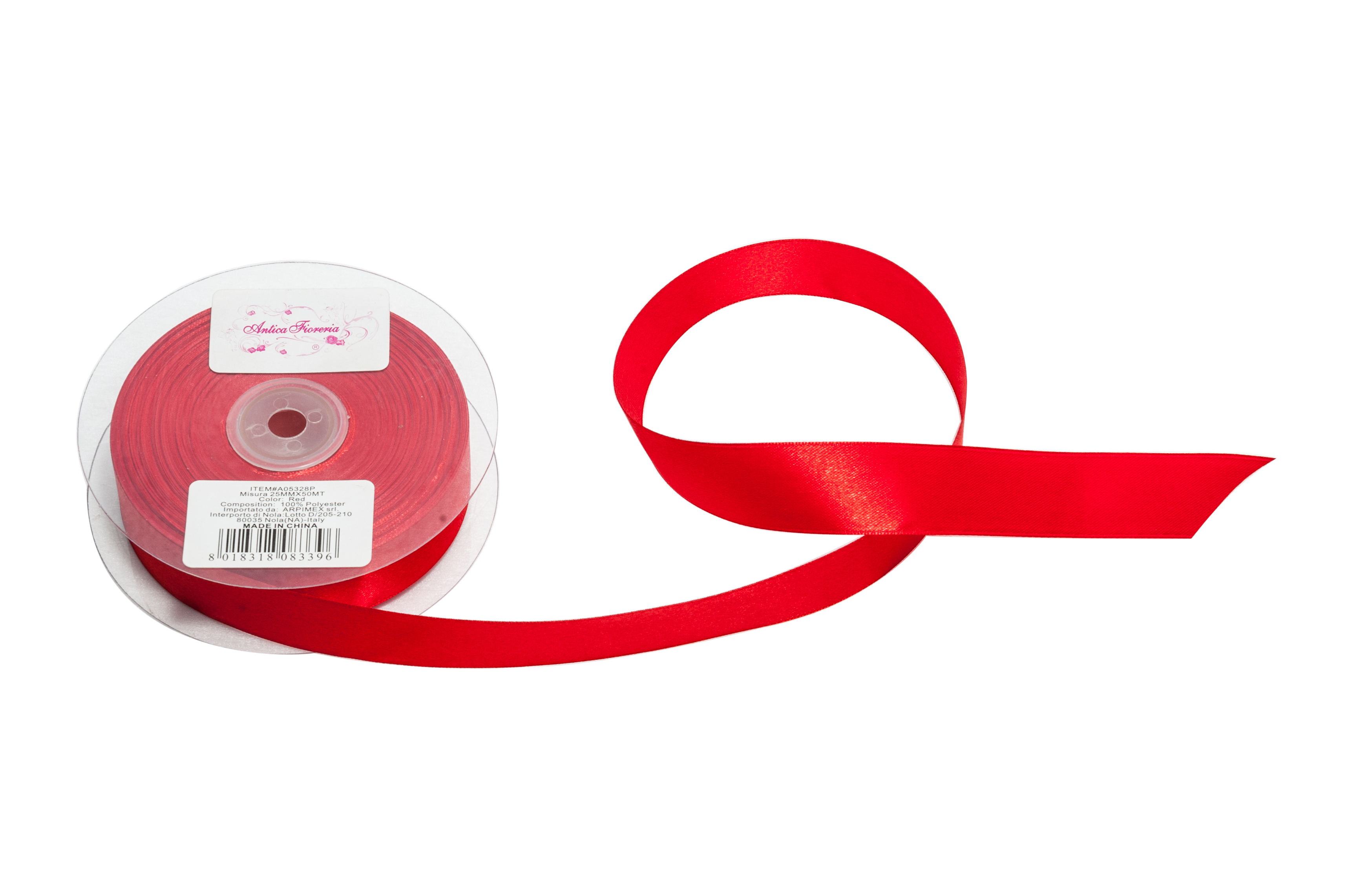 DOPPIO RASO CIN. 25MMX50MT ROSSO