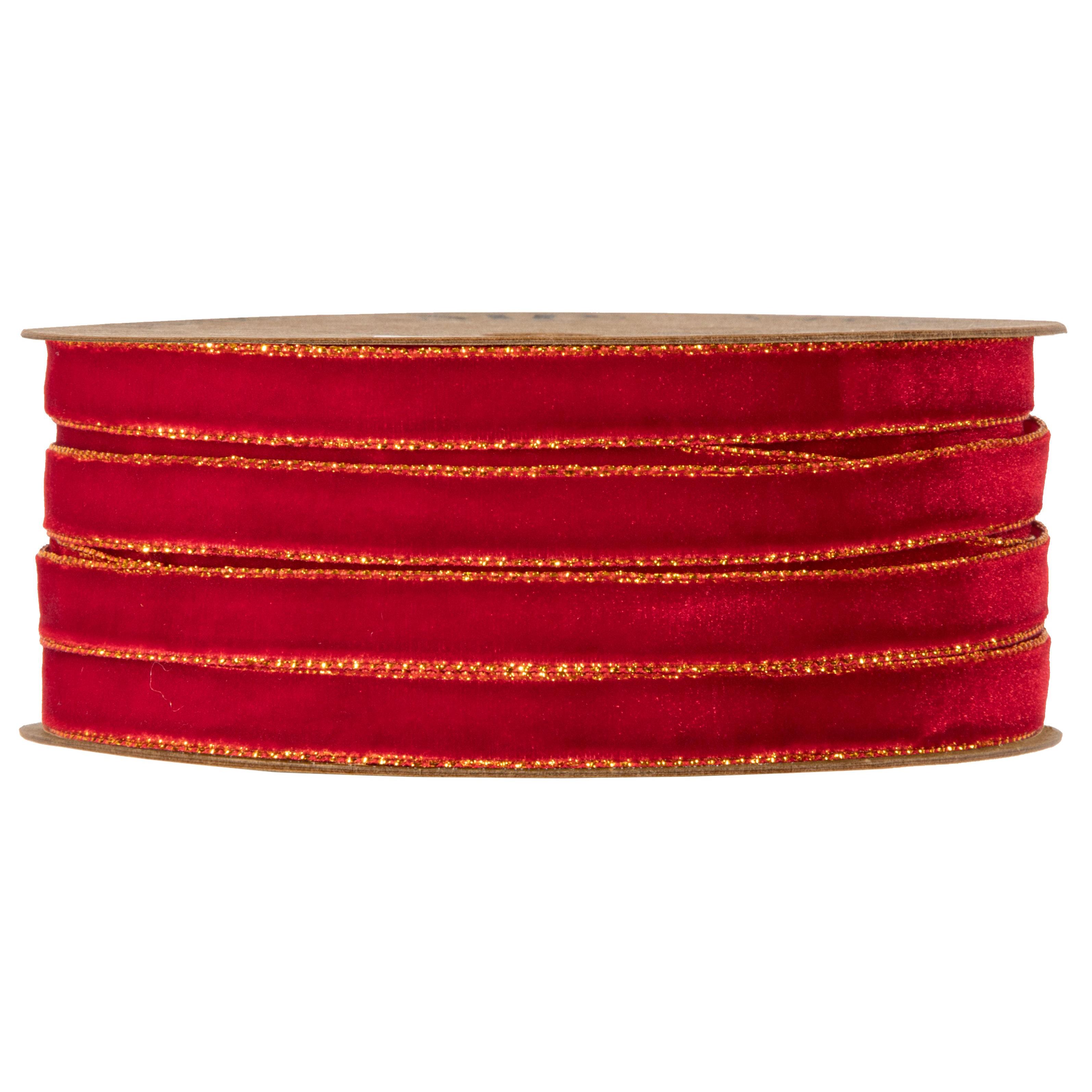 NASTRO VELVET DREAM 9MM. 20MT. ROSSO