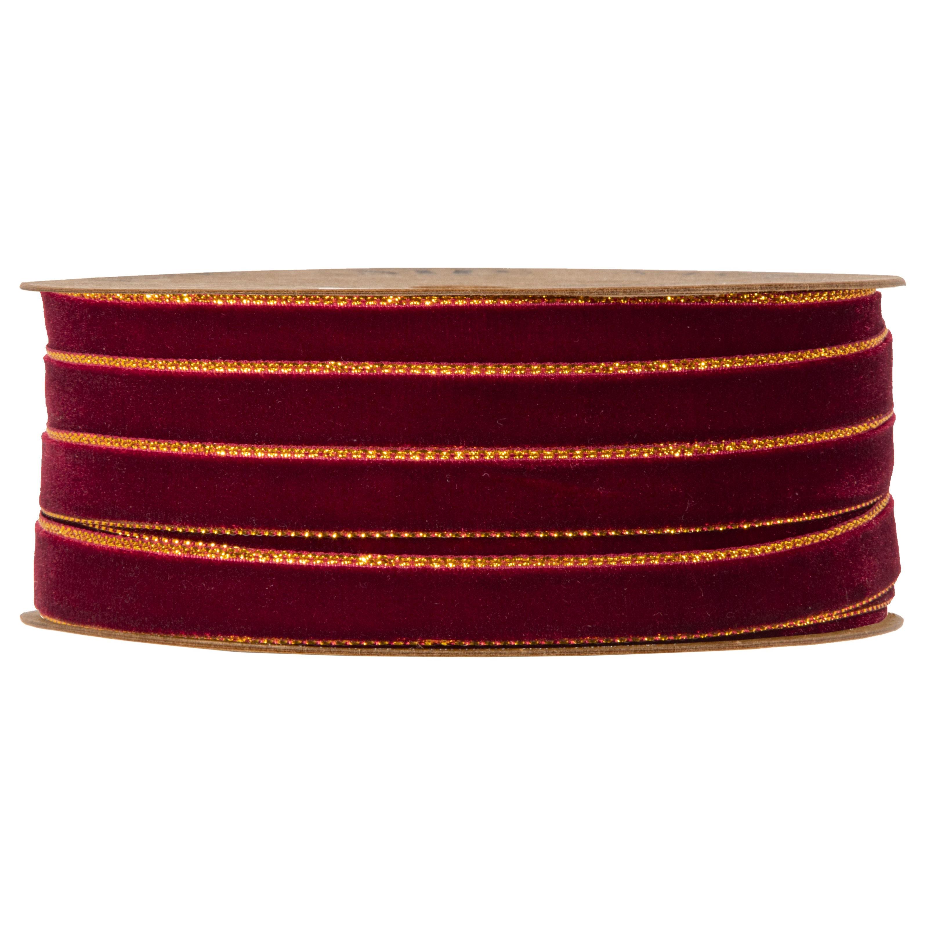 NASTRO VELVET DREAM 9MM. 20MT. BORDEAUX