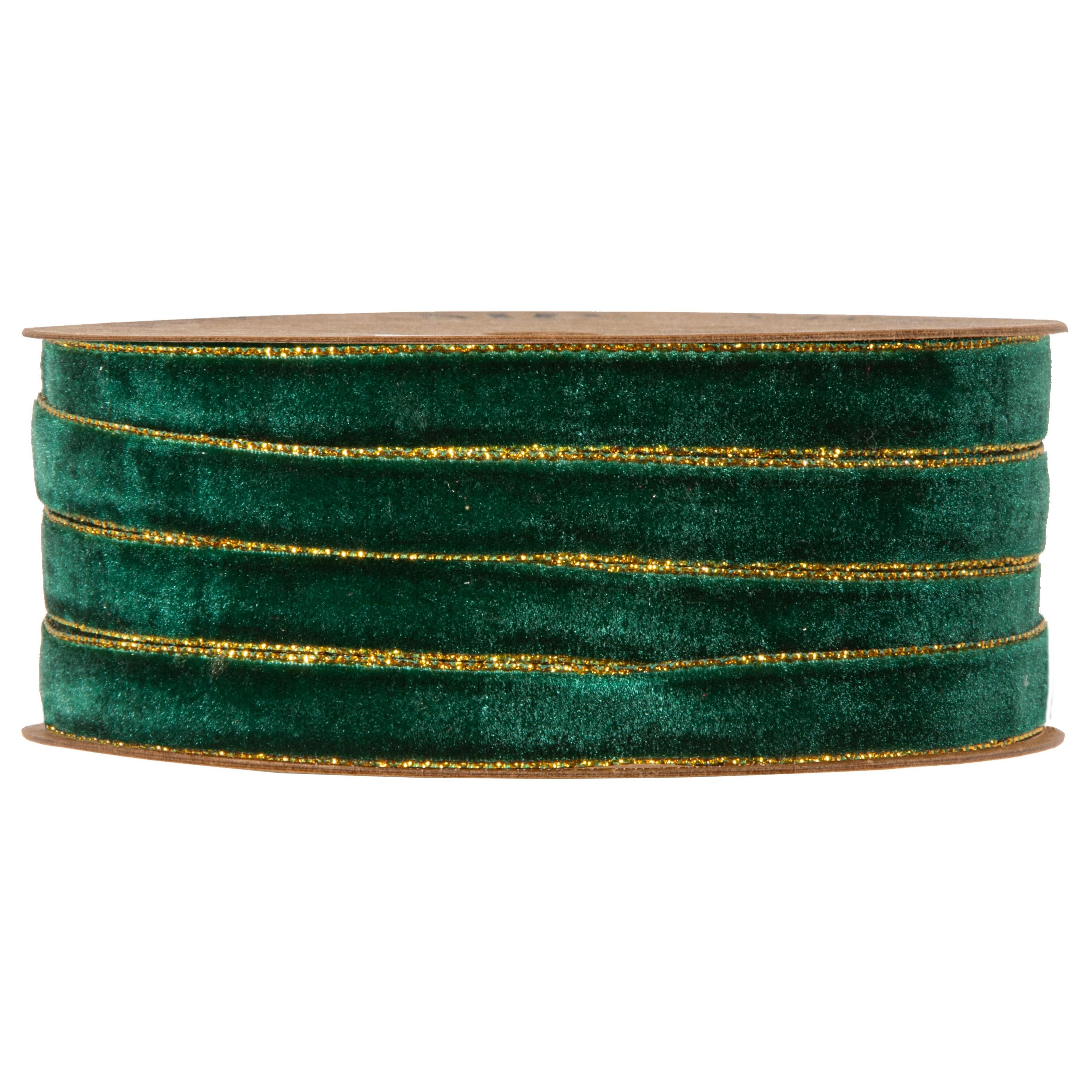 NASTRO VELVET DREAM 9MM. 20MT. VERDE SC.