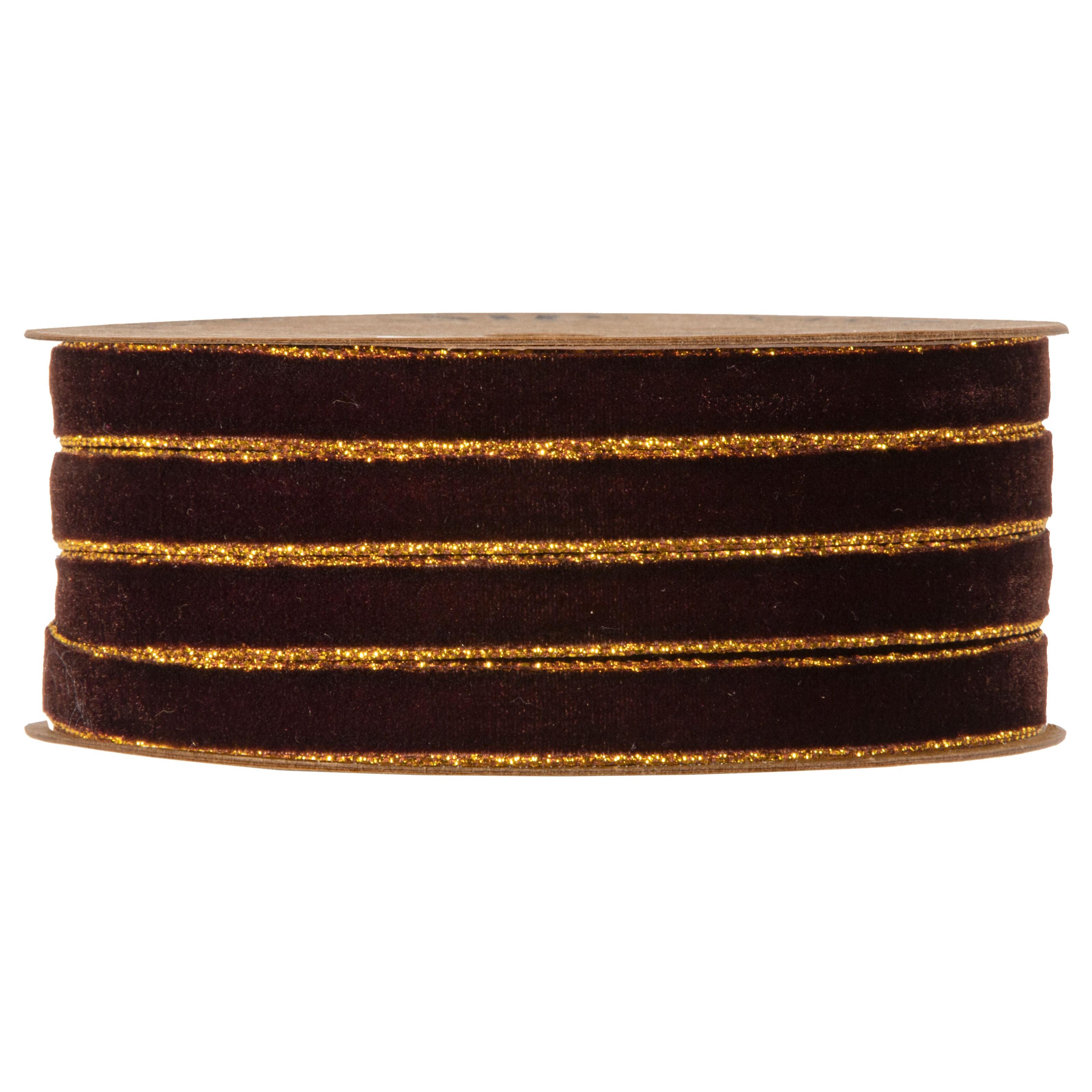 NASTRO VELVET DREAM 9MM. 20MT. MARRONE