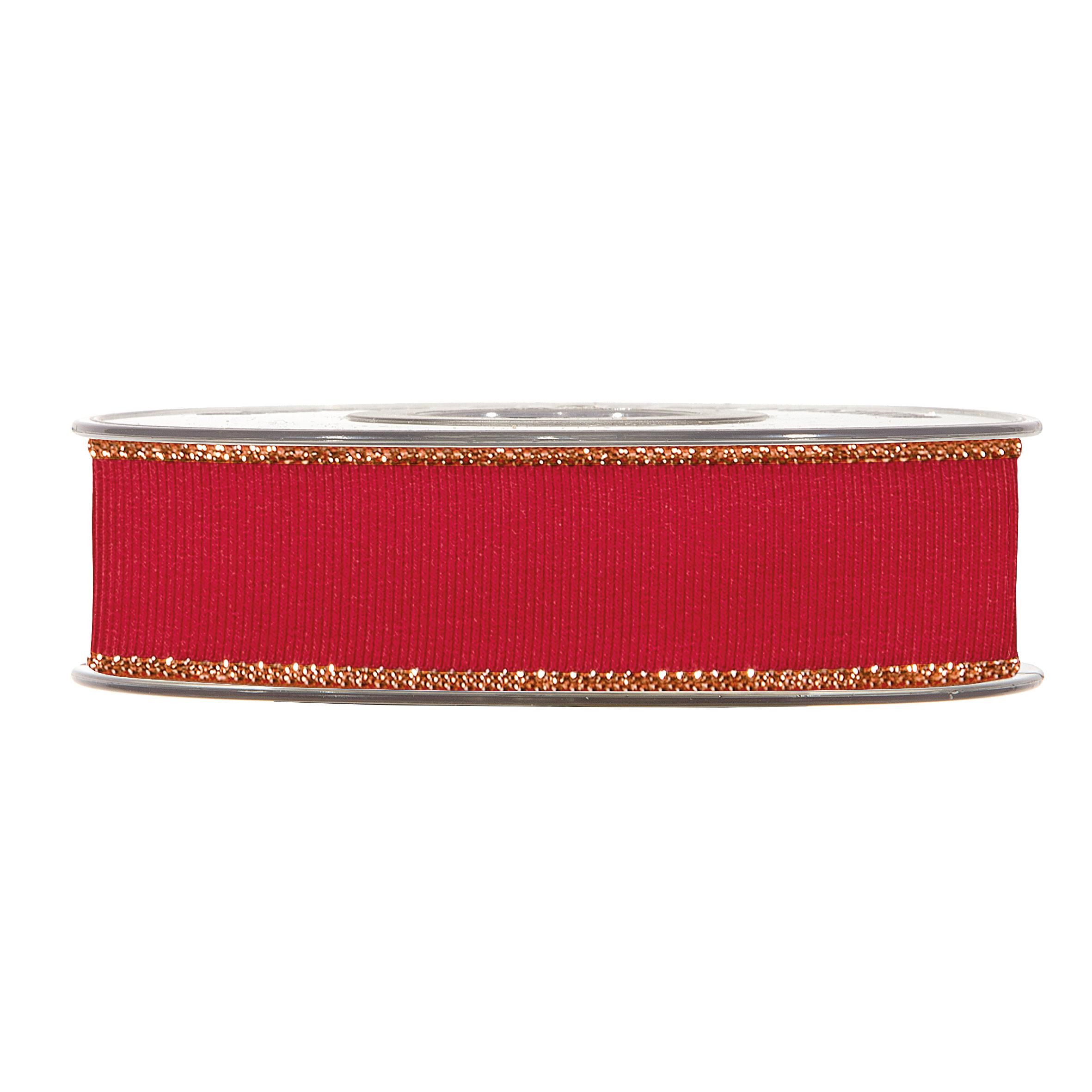 NASTRO GOLD LINE GROS GRAIN 25MM. 20MT. ROSSO
