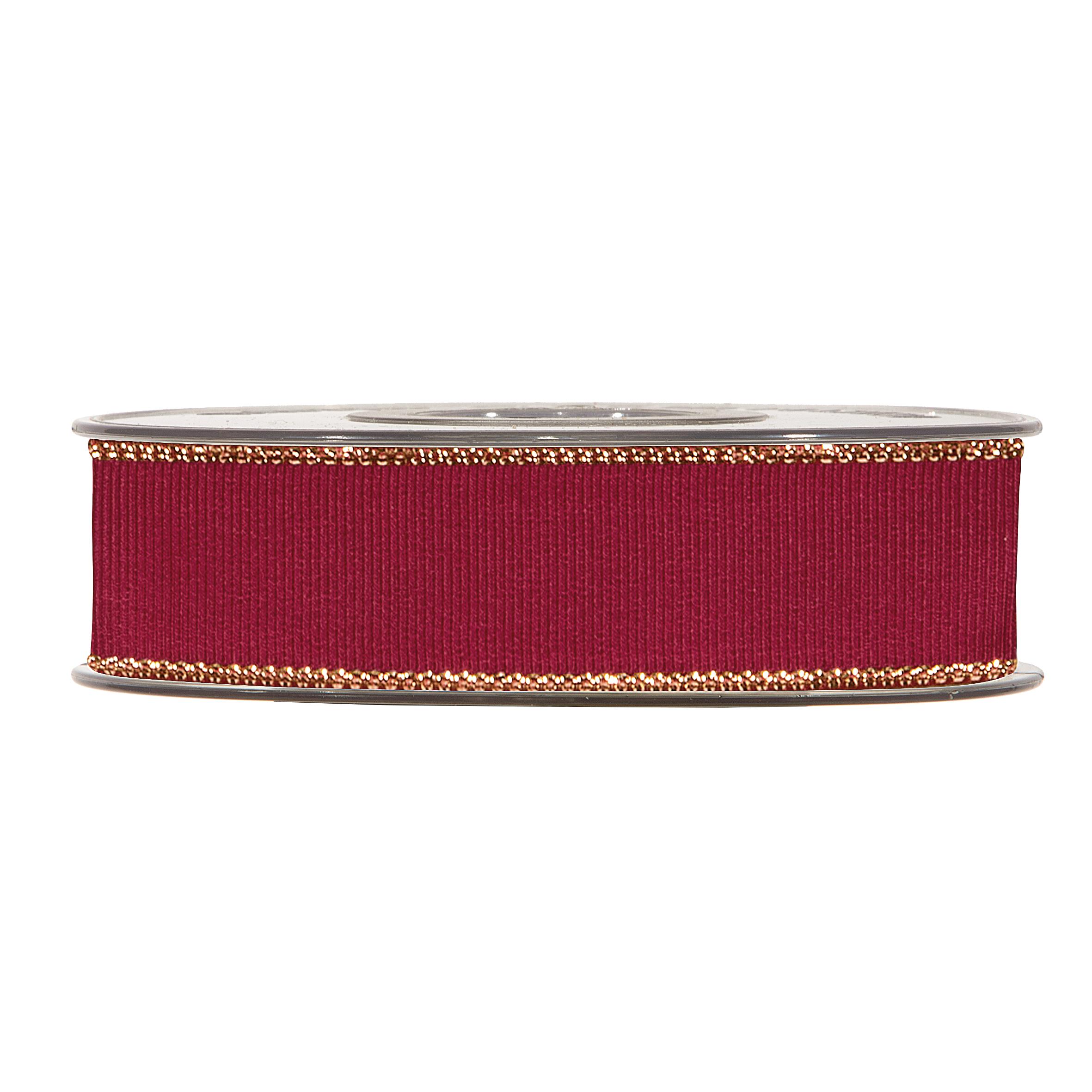NASTRO GOLD LINE GROS GRAIN 25MM. 20MT. BORDO'