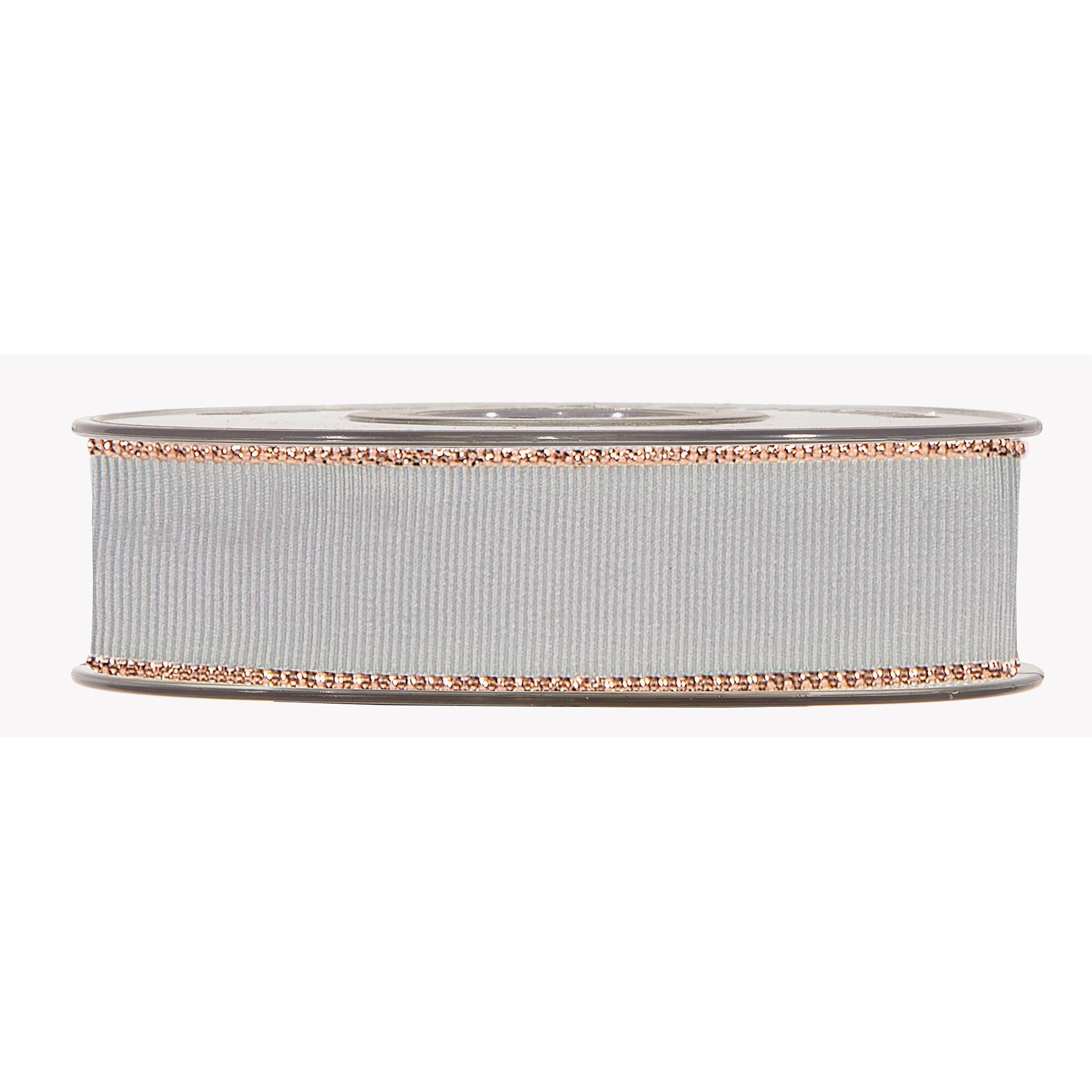 NASTRO GOLD LINE GROS GRAIN 25MM. 20MT. GRIGIO