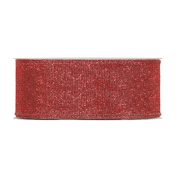 NASTRO GLITTER NET 63MM. 50MT. ROSSO