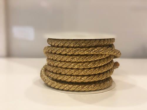 CORDONE METALL. 12MM.10MT.ORO