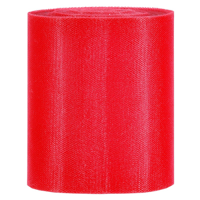 ROTOLO DI TULLE H12,5CM. 100MT. ROSSO