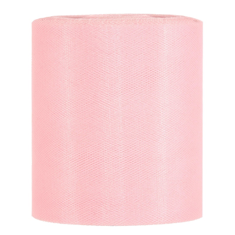 ROTOLO DI TULLE H12,5CM. 100MT. ROSA CH.
