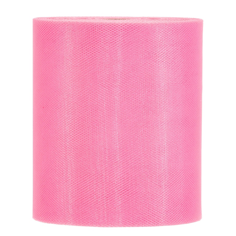 ROTOLO DI TULLE H12,5CM. 100MT. ROSA