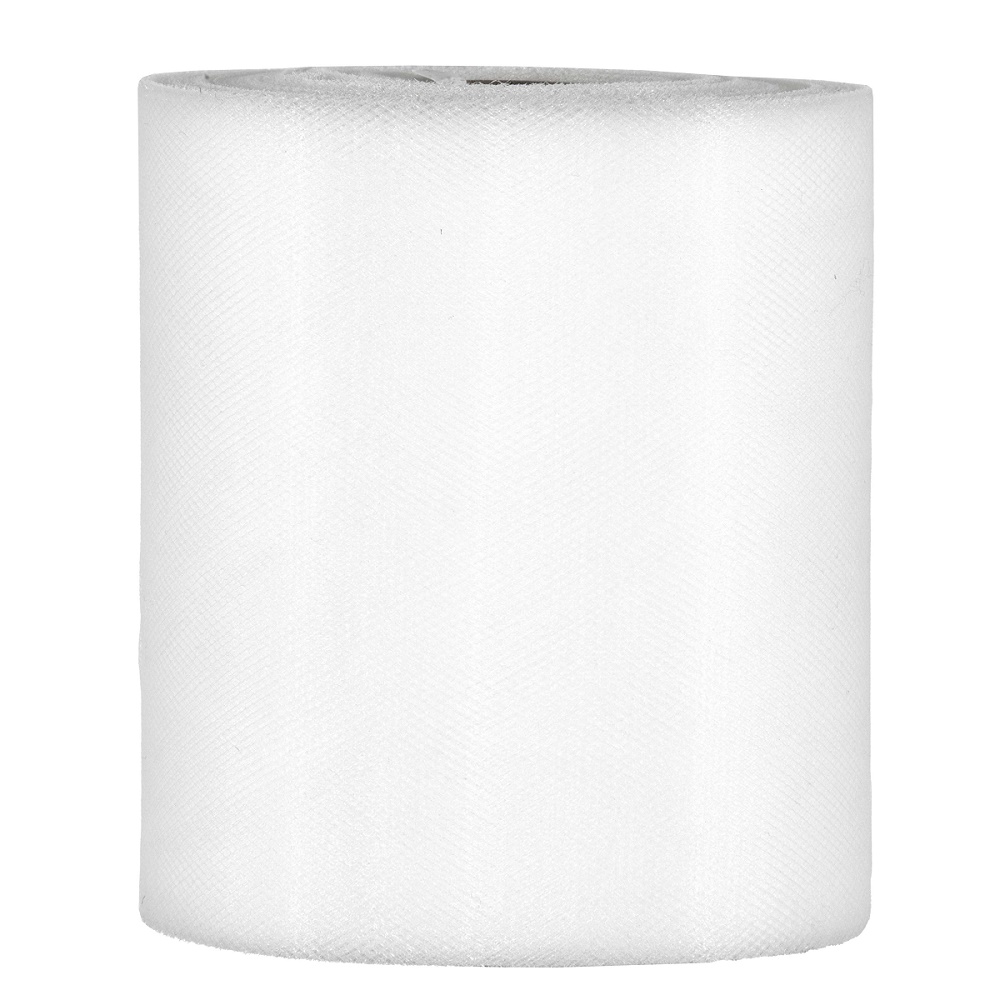 ROTOLO DI TULLE H12,5CM. 100MT. PERLA