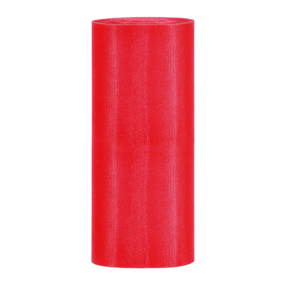 ROTOLO DI TULLE H25CM. 100MT. ROSSO