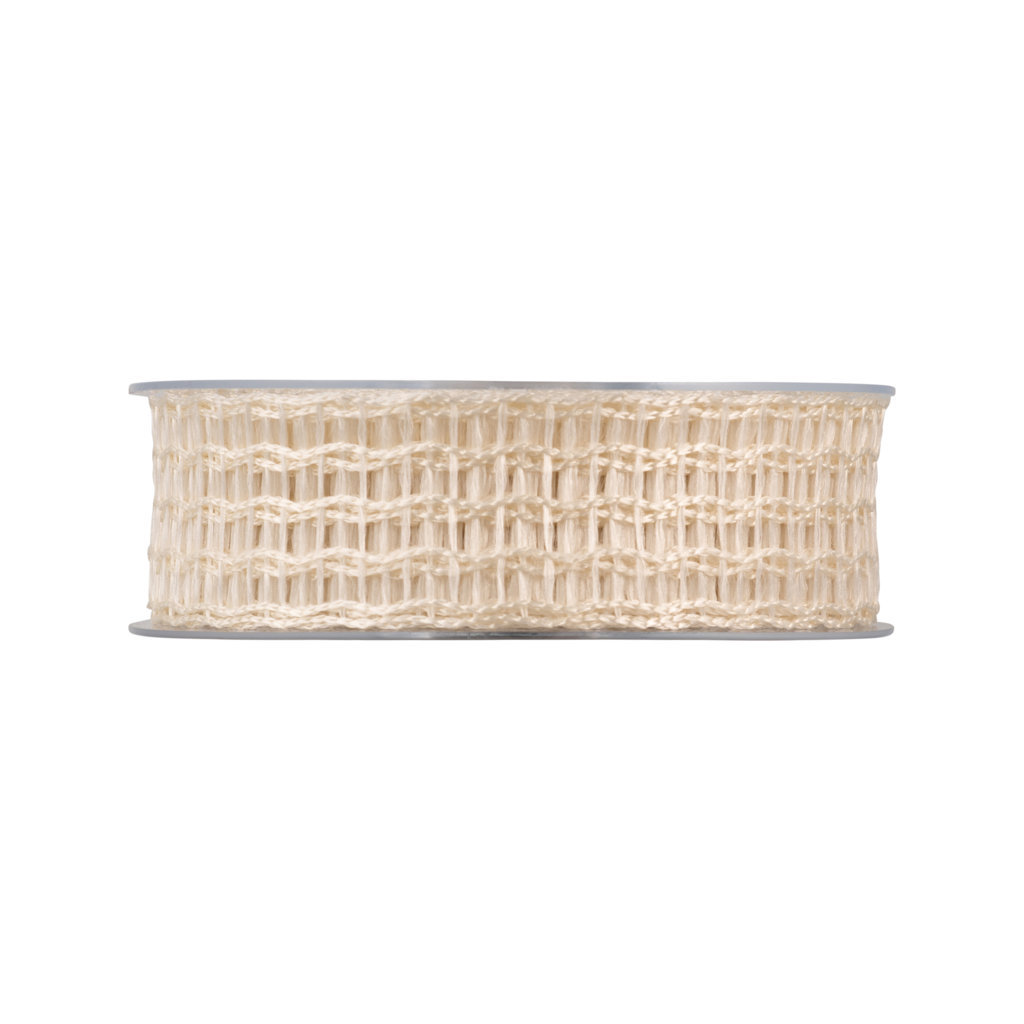 NASTRO RETE LUCE 40MM. X20MT. CREMA
