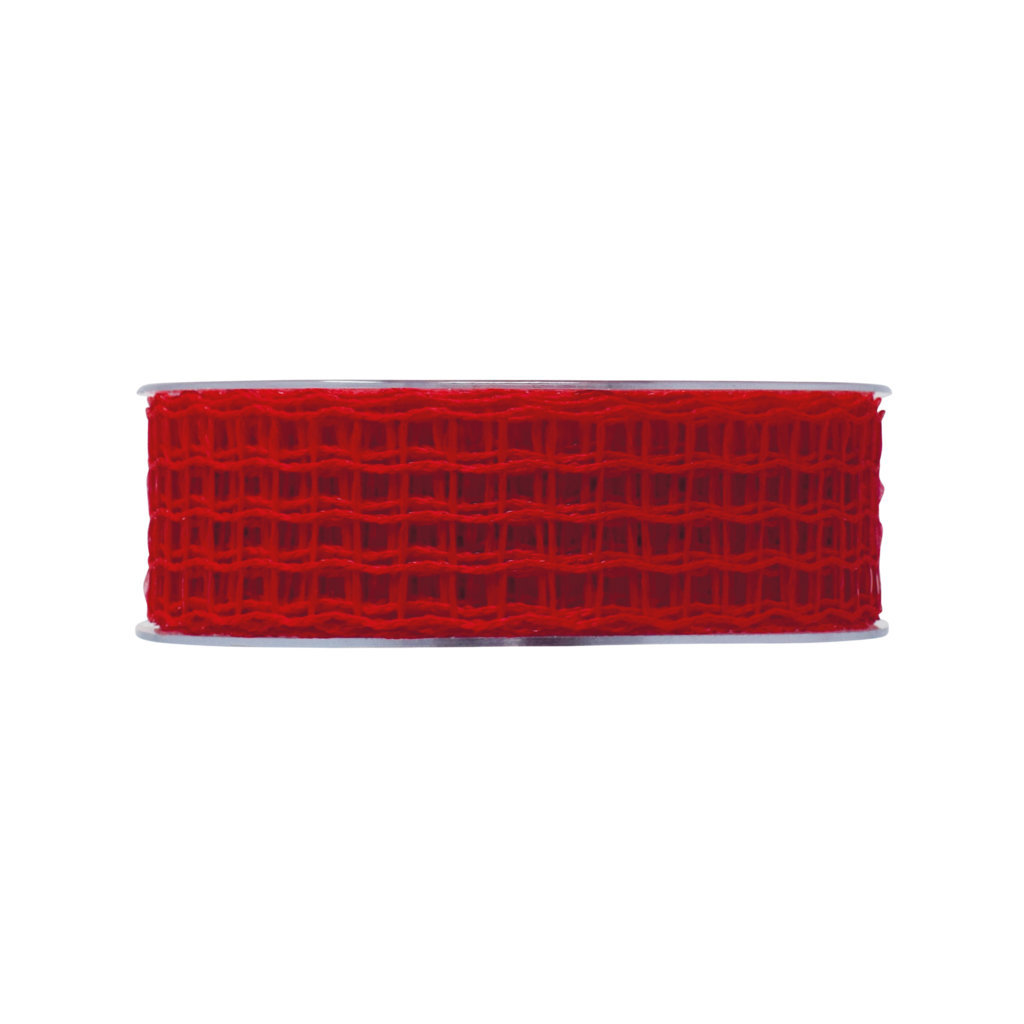 NASTRO RETE LUCE 40MM. X20MT. ROSSO