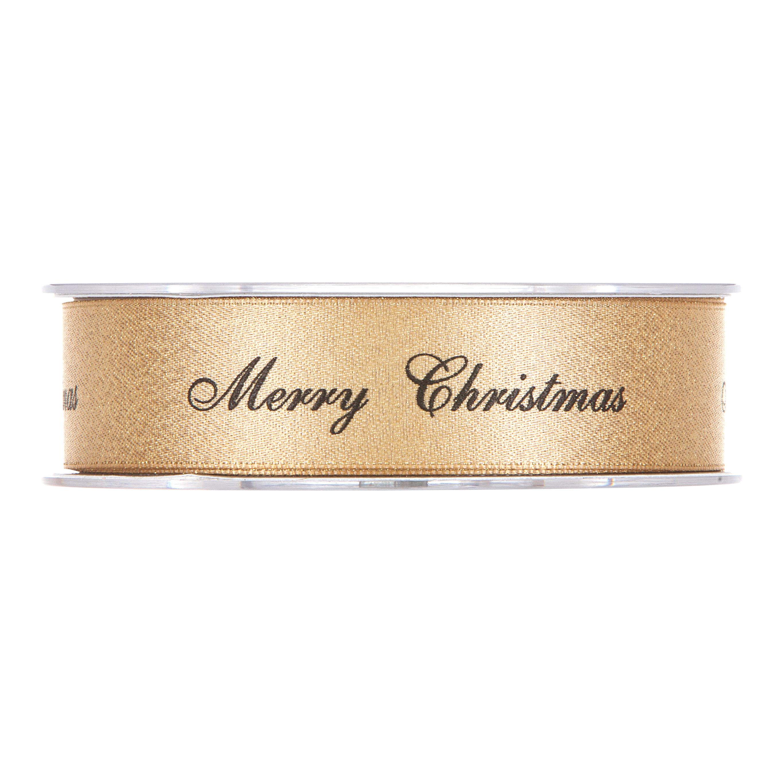 NASTRO FREDERIK MERRY CHR. 25MM.25MT. ORO