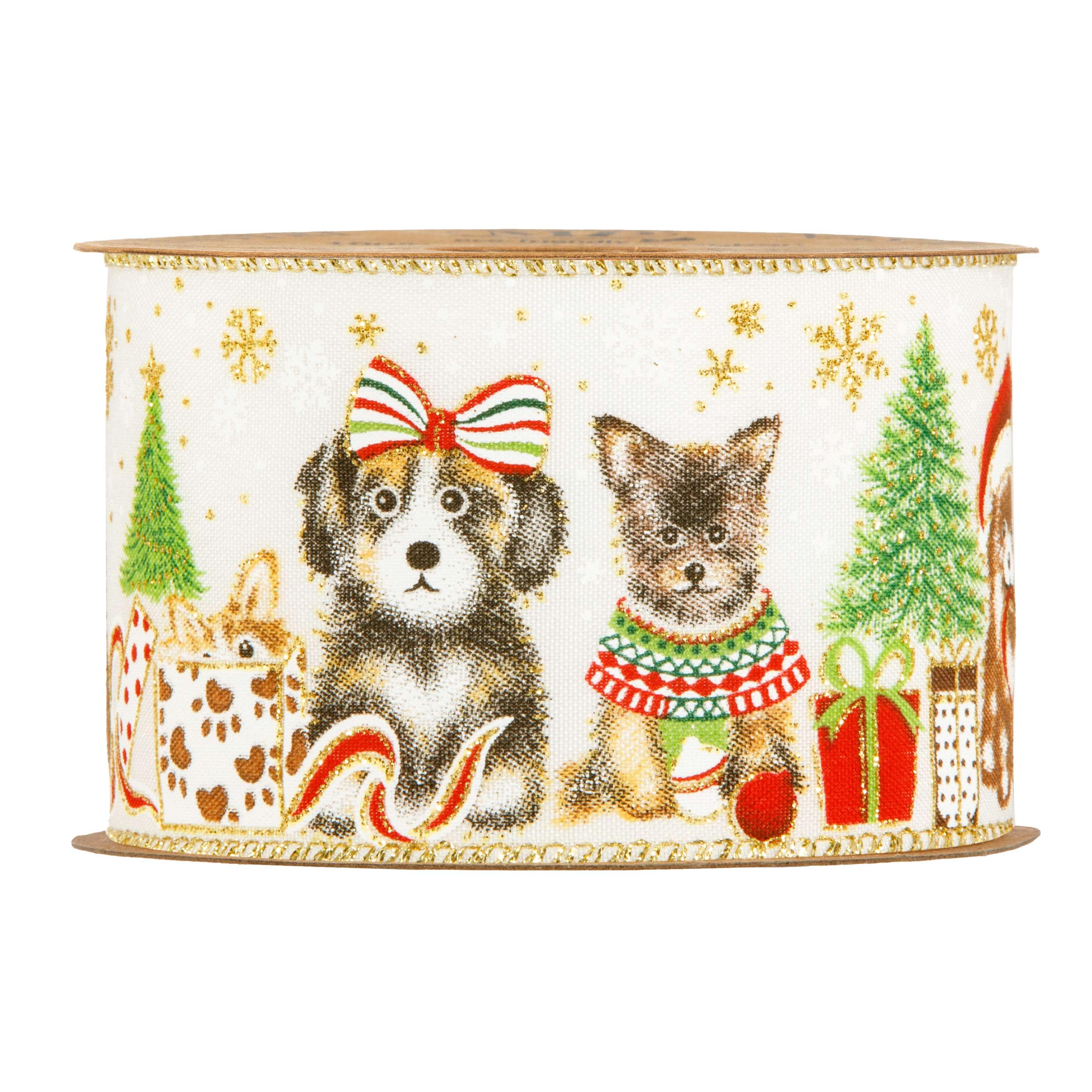 NASTRO X'MAS DOGS 63MM. 10MT.