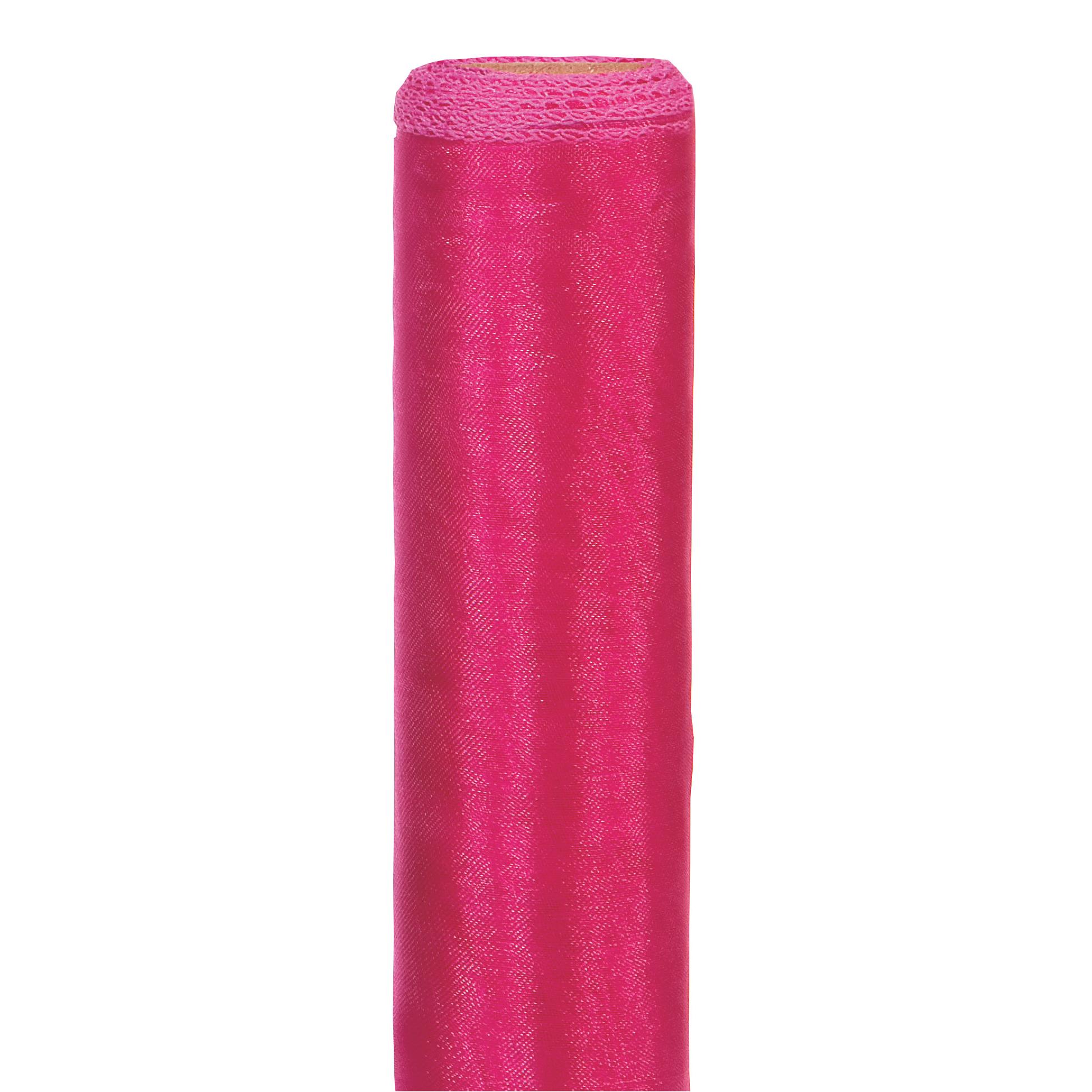 ROLLO ORGANZA 48CM. 10YD FUCSIA