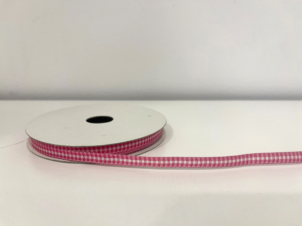 TINY CHECK 6MM.X25MT. FUCHSIA