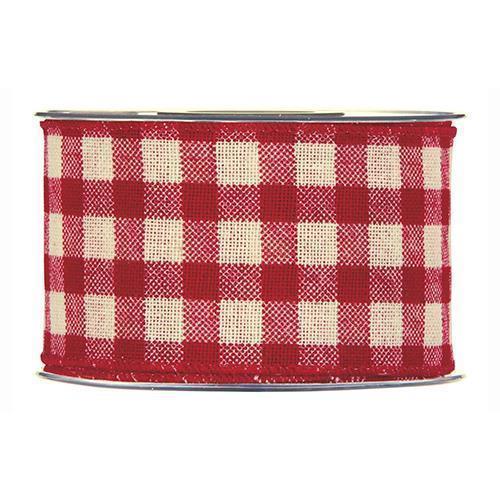 NASTRO VICHY CLOTH 63MM. 10MT. ROSSO