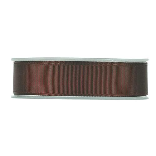 NASTRO GROS GRAIN 25MM. 20MT.DK BROWN
