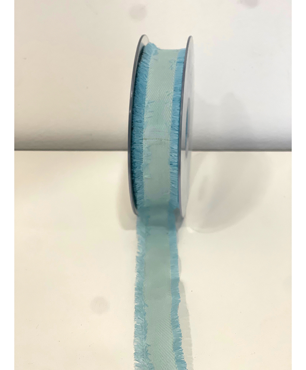 FRANSENBAND 25MM.15MT. LT BLUE