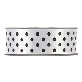 NASTRO POIS RASO 25MM.20MT.WH/BL