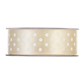 NASTRO POIS RASO 25MM.20MT.CREAM