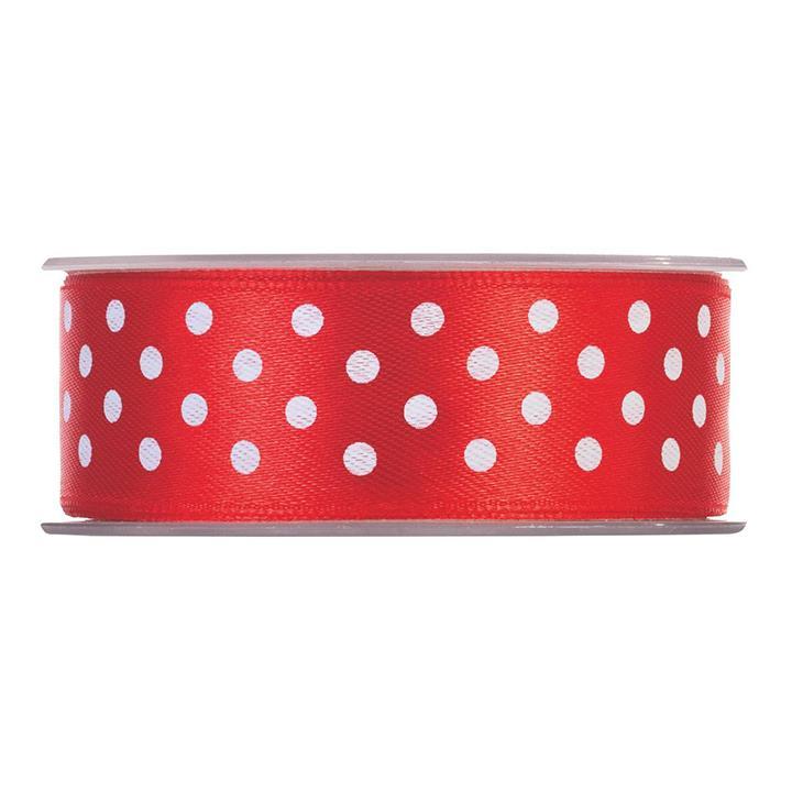 NASTRO POIS RASO 25MM.20MT. ROSSO
