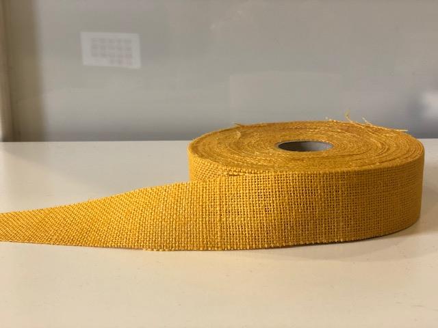NASTRO JUTA CALCUTTA 5CM.25MT.GIALLO