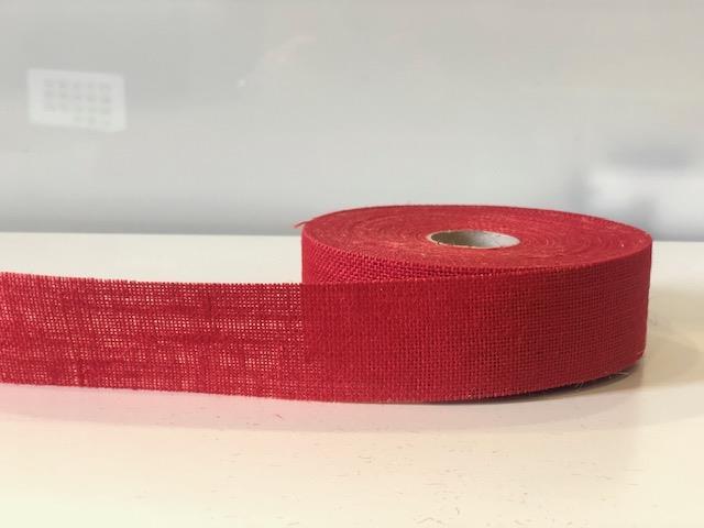 NASTRO JUTA CALCUTTA 5CM.25MT.ROSSO