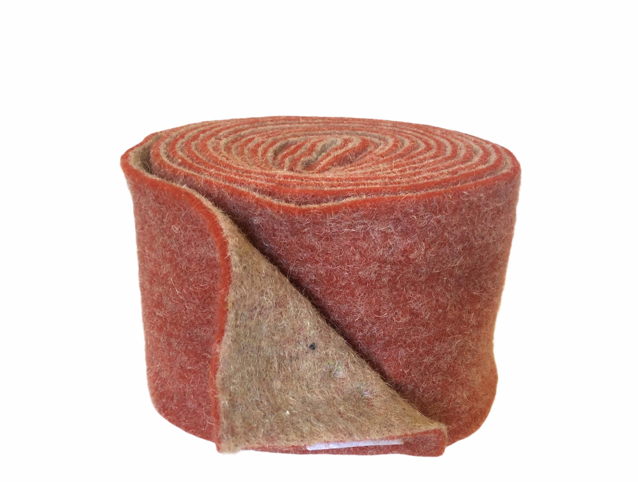 LANA COTTA VINTAGE H15CM.X5MT. ROSSO/NAT