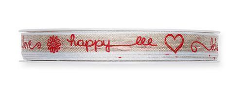 NASTRO WRITING 10MM. 15MT. NAT/ROSSO