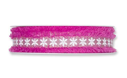 NASTRO FRANGE E FIORI 18MM. 15MT. FUXIA