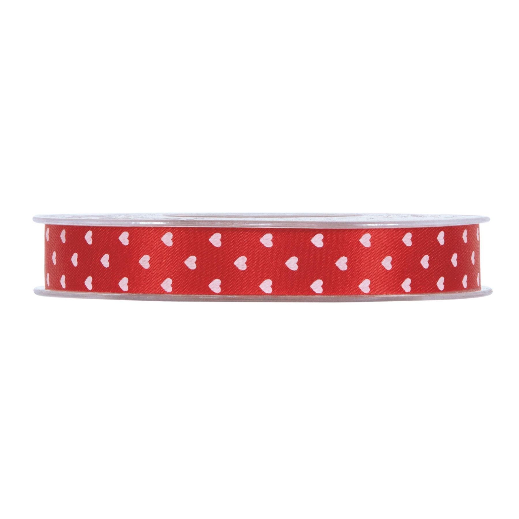 NASTRO RASETTO CUORI 15MM.45MT. ROSSO
