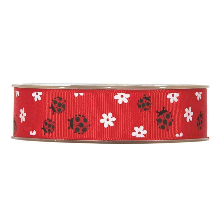 NASTRO LADYBUGS 25MM. 20MT. ROSSO