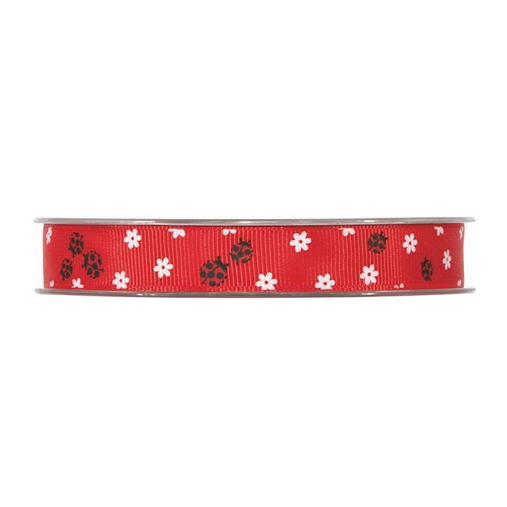 NASTRO LADYBUGS 15MM. 20MT. ROSSO