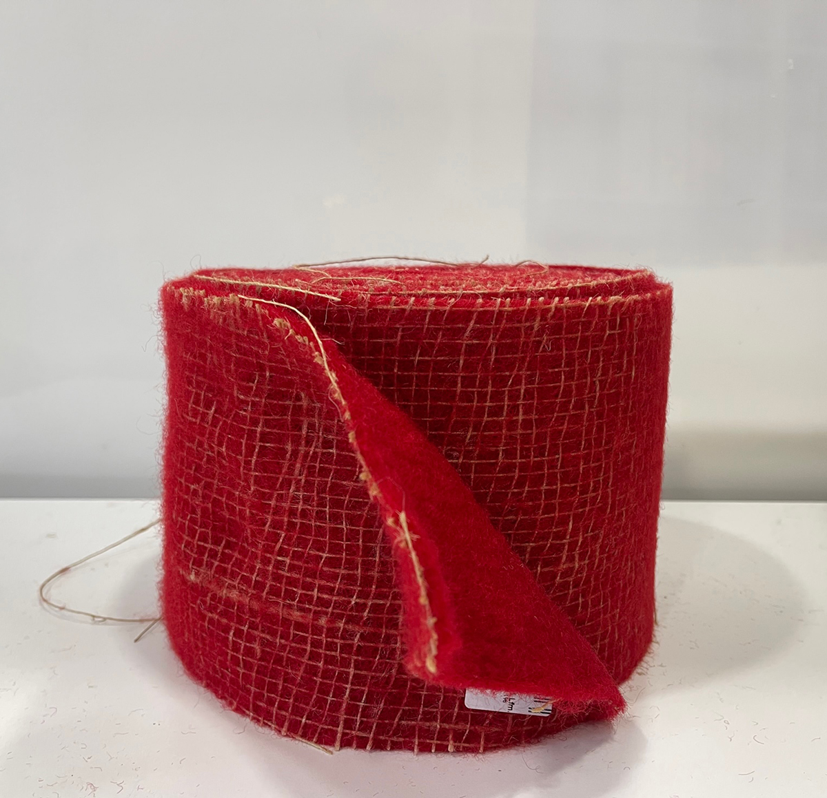 LANA C/JUTA H15CM. X5MT. ROSSO RO04