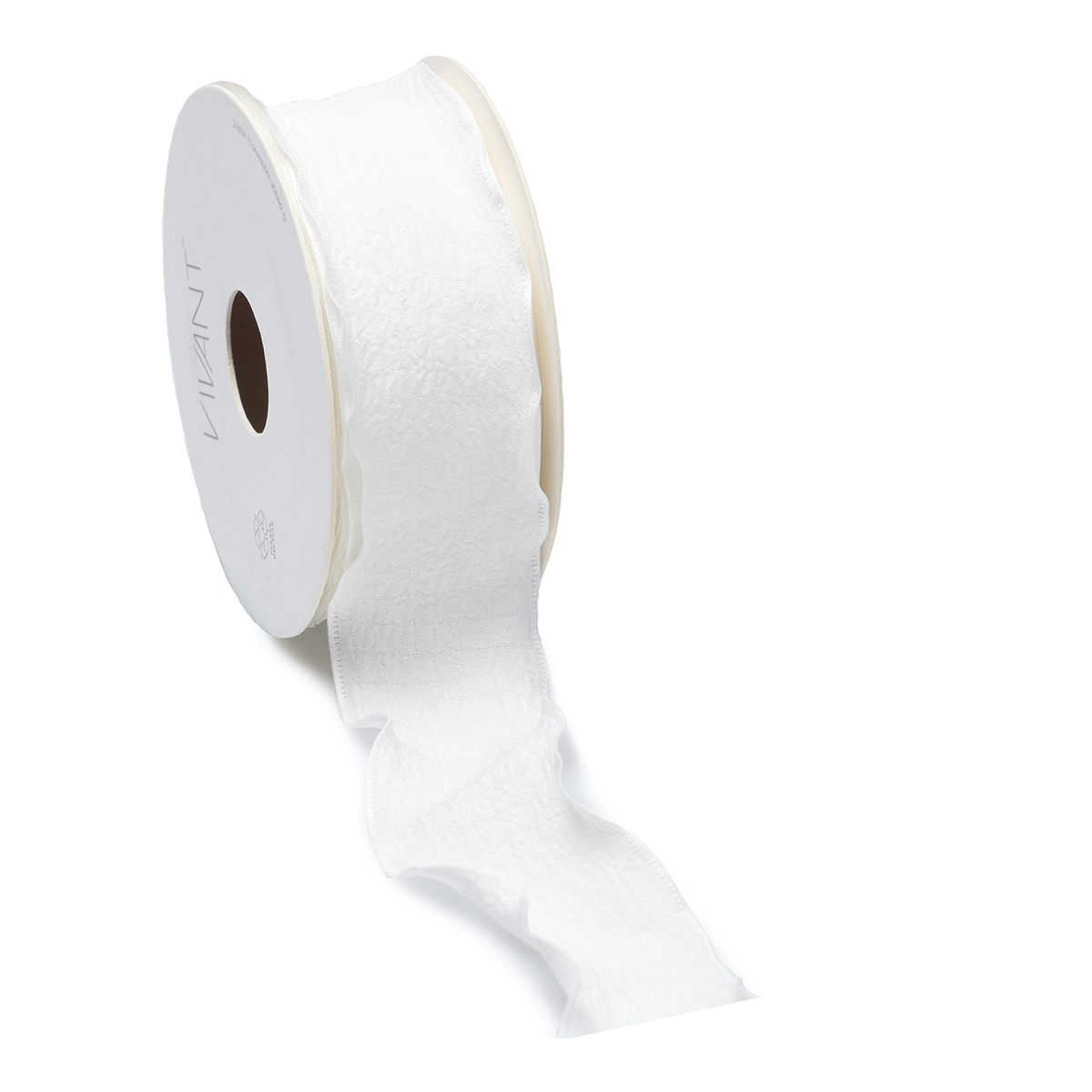 NASTRO SCALLOPED 40MM. 10MT. BIANCO