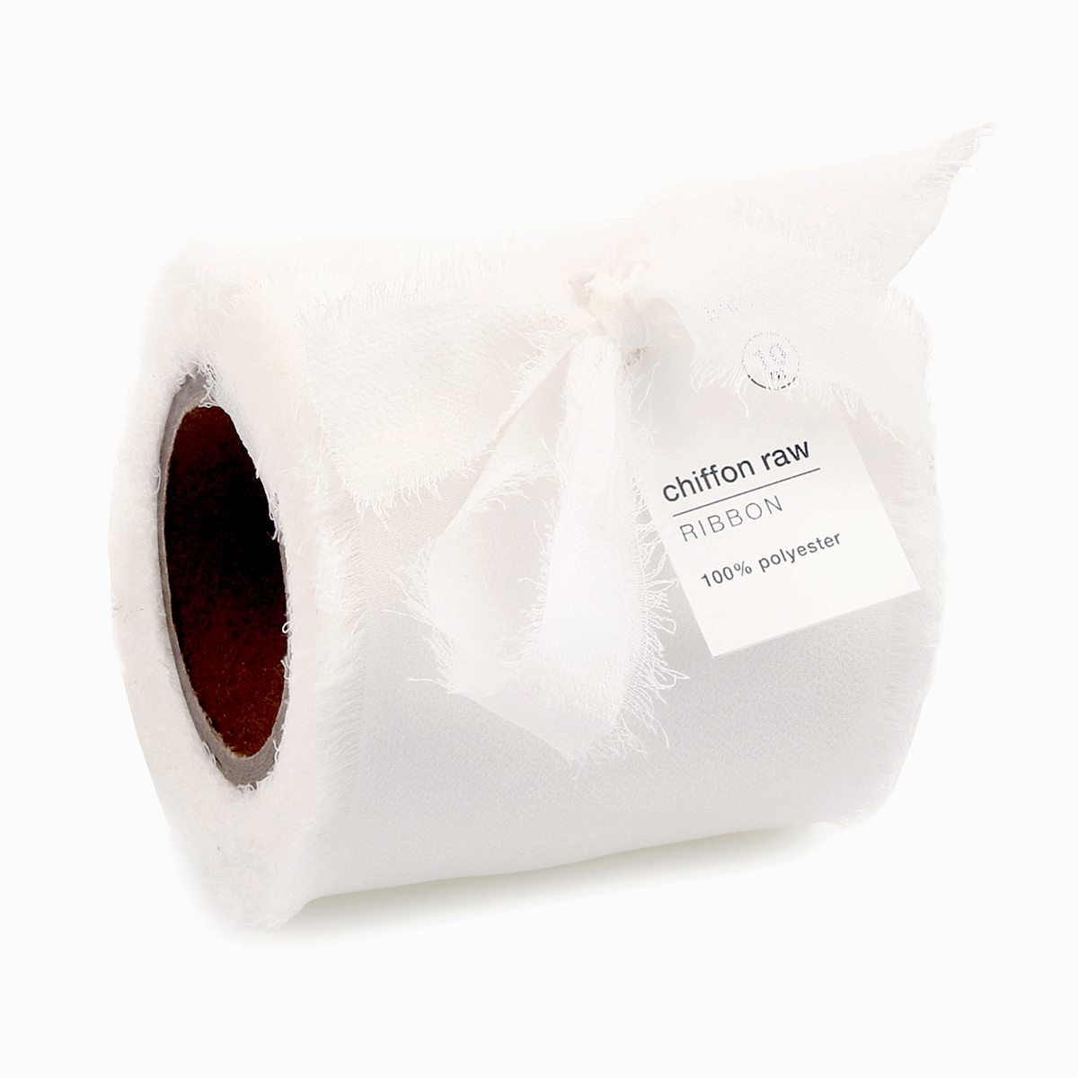 NASTRO CHIFFON RAW 70MM. 10MT. WHITE