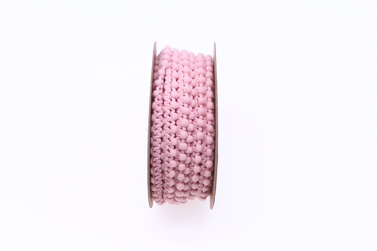NASTRO POMPOM 13MM. 15MT. ROSA